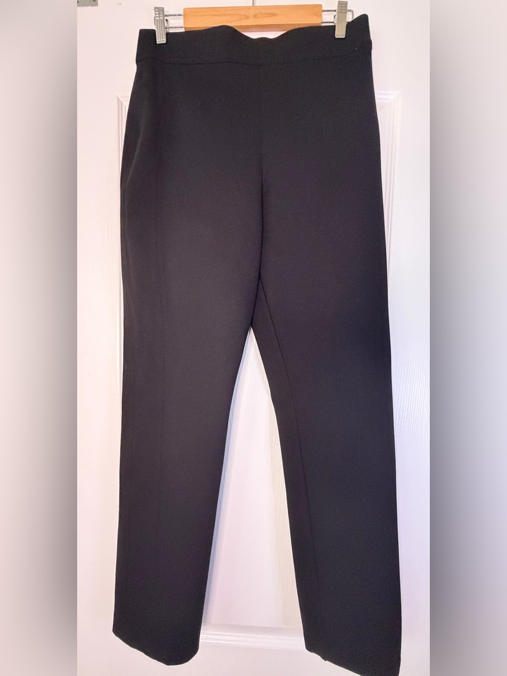SPANX The Perfect Pant Slim Straight Ponte Pants Large Black Pull On 20254T